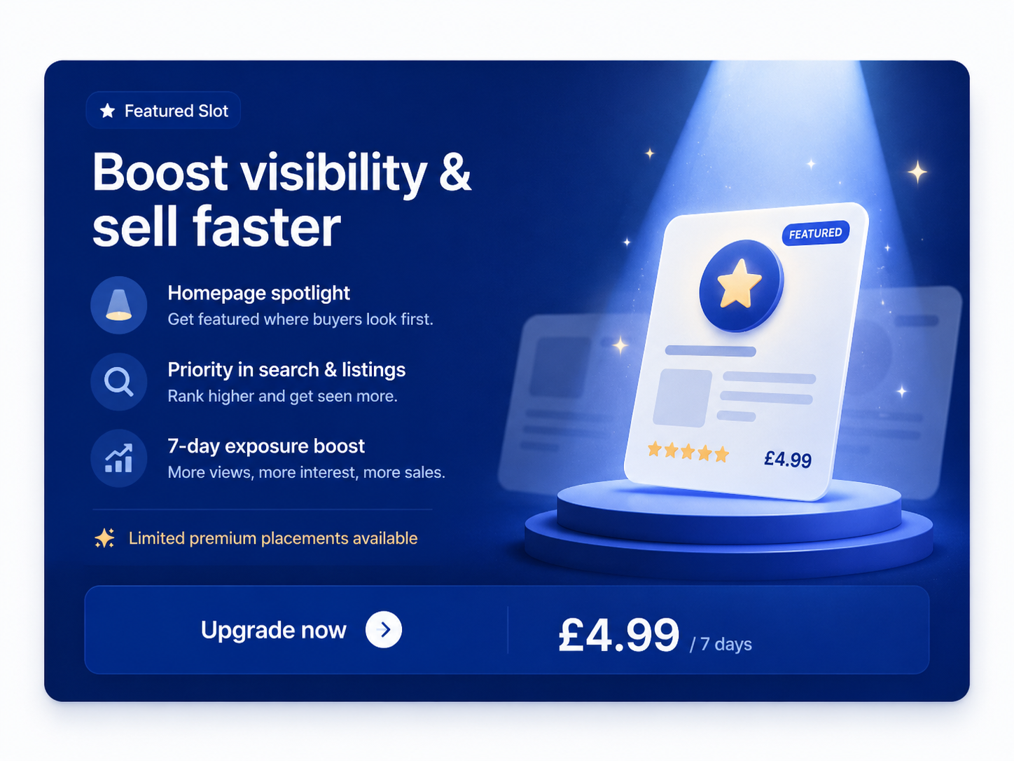 Boost exposure with Featured placement